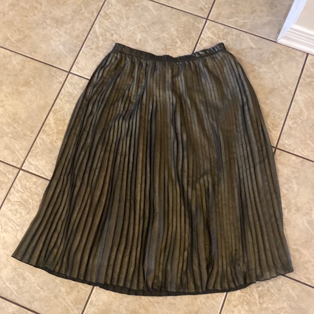 Valette Gold High-Waisted Skirt Size Small